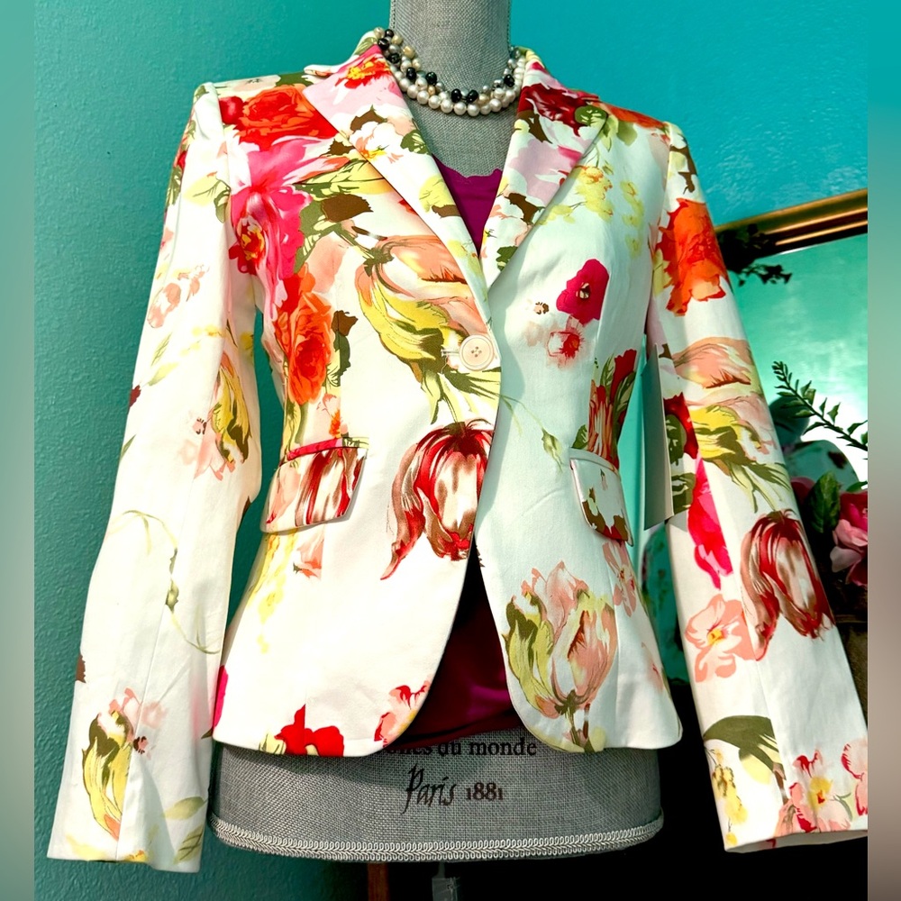 NWT BOSTON PROPER Floral Jacket